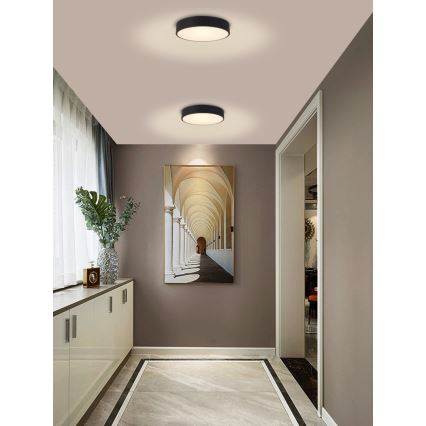 Immax NEO 07201L - LED prigušiva plafonsko svetlo RONDATE LED/28W/230V crna Tuya + daljinski upravljač