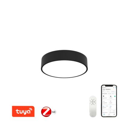 Immax NEO 07201L - LED prigušiva plafonsko svetlo RONDATE LED/28W/230V crna Tuya + daljinski upravljač