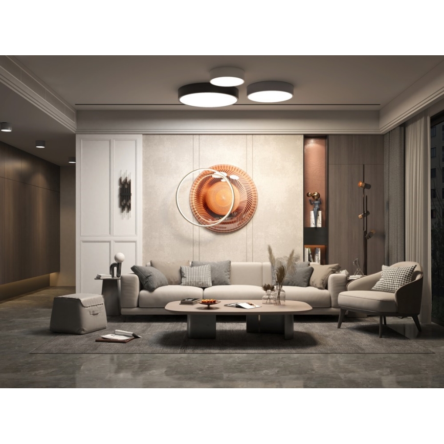 Immax NEO 07202L - LED prigušiva plafonska lampa RONDATE LED/53W/230V crna Tuya + daljinski upravljač