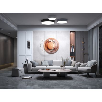 Immax NEO 07202L - LED prigušiva plafonska lampa RONDATE LED/53W/230V crna Tuya + daljinski upravljač