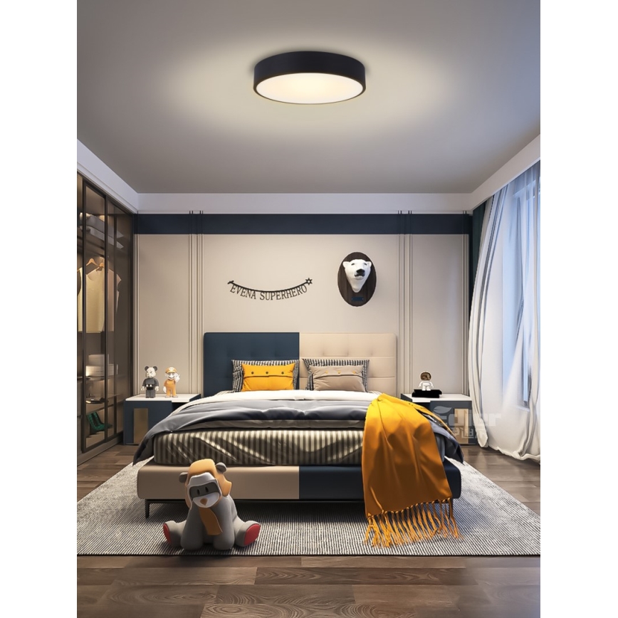 Immax NEO 07202L - LED prigušiva plafonska lampa RONDATE LED/53W/230V crna Tuya + daljinski upravljač