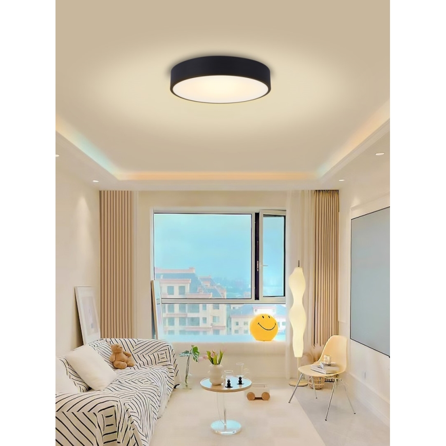 Immax NEO 07202L - LED prigušiva plafonska lampa RONDATE LED/53W/230V crna Tuya + daljinski upravljač