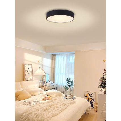 Immax NEO 07202L - LED prigušiva plafonska lampa RONDATE LED/53W/230V crna Tuya + daljinski upravljač