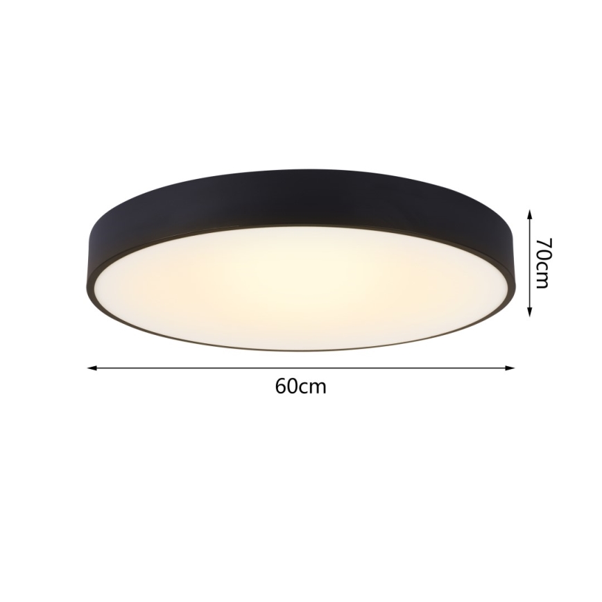 Immax NEO 07202L - LED prigušiva plafonska lampa RONDATE LED/53W/230V crna Tuya + daljinski upravljač