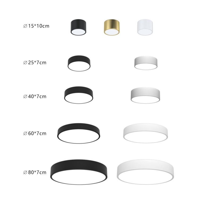 Immax NEO 07203L-LED prigušiva plafonska svetiljka RONDATE 65W/230V 3000-6000K Tuya crna + daljinski upravljač