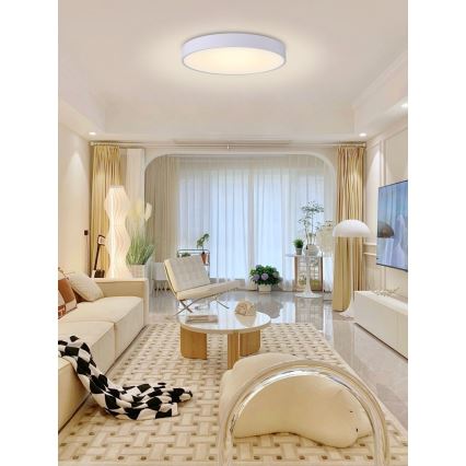Immax NEO 07206L - LED prigušiva plafonska lampa RONDATE LED/53W/230V bela Tuya + daljinski upravljač