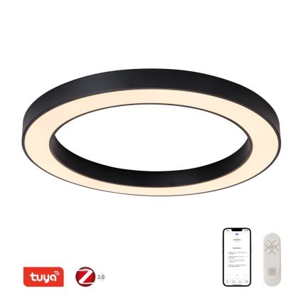 Immax NEO 07210L - LED prigušiva stropna svetiljka PASTEL LED/68W/230V 95 cm crna Tuya + daljinski upravljač