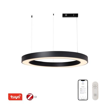 Immax NEO 07211L - LED prigušiva luster na sajli PASTEL LED/68W/230V 2700-6500K Tuya crna + daljinski upravljač