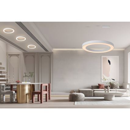 Immax NEO 07212L - LED prigušiva svetiljka PASTEL LED/53W/230V bela Tuya + daljinski upravljač