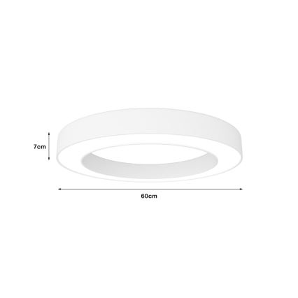 Immax NEO 07212L - LED prigušiva svetiljka PASTEL LED/53W/230V bela Tuya + daljinski upravljač