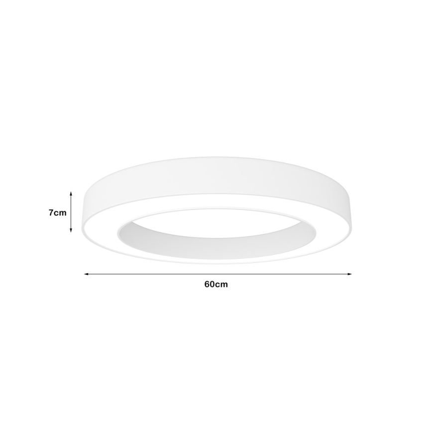 Immax NEO 07212L - LED prigušiva svetiljka PASTEL LED/53W/230V bela Tuya + daljinski upravljač
