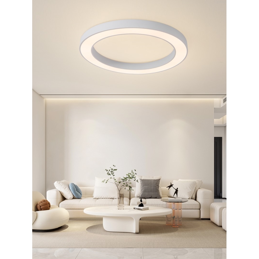 Immax NEO 07213L - prigušiva plafonska LED svetiljka PASTEL LED/68W/230V 95 cm bela Tuya + daljinski upravljač