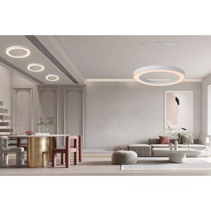 Immax NEO 07213L - prigušiva plafonska LED svetiljka PASTEL LED/68W/230V 95 cm bela Tuya + daljinski upravljač