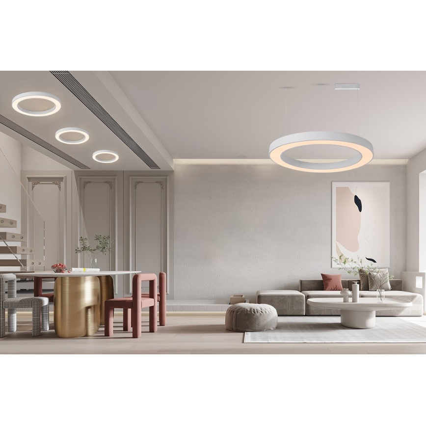 Immax NEO 07213L - prigušiva plafonska LED svetiljka PASTEL LED/68W/230V 95 cm bela Tuya + daljinski upravljač