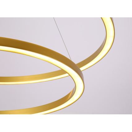 Immax NEO 07218L - LED prigušiva luster na sajli FINO LED/93W/230V 60/80cm zlatna Tuya + daljinski upravljač