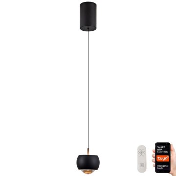 Immax NEO 07219L - LED prigušiva luster na sajli DORMINE LED/6W/230V mat crna Tuya + daljinski upravljač