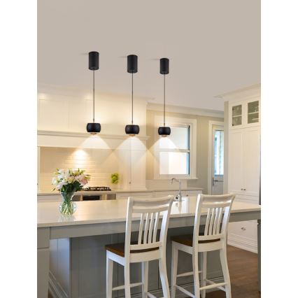 Immax NEO 07219L - LED prigušiva luster na sajli DORMINE LED/6W/230V mat crna Tuya + daljinski upravljač