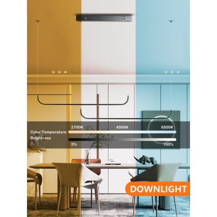 Immax NEO 07222L - LED prigušiva luster na sajli NEO LITE PATTINI LED/56W/230V 2700-6500K Wi-Fi Tuya + daljinski upravljač