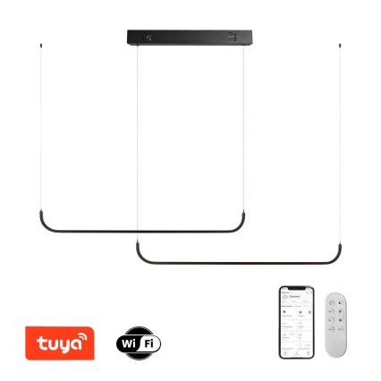 Immax NEO 07222L - LED prigušiva luster na sajli NEO LITE PATTINI LED/56W/230V 2700-6500K Wi-Fi Tuya + daljinski upravljač