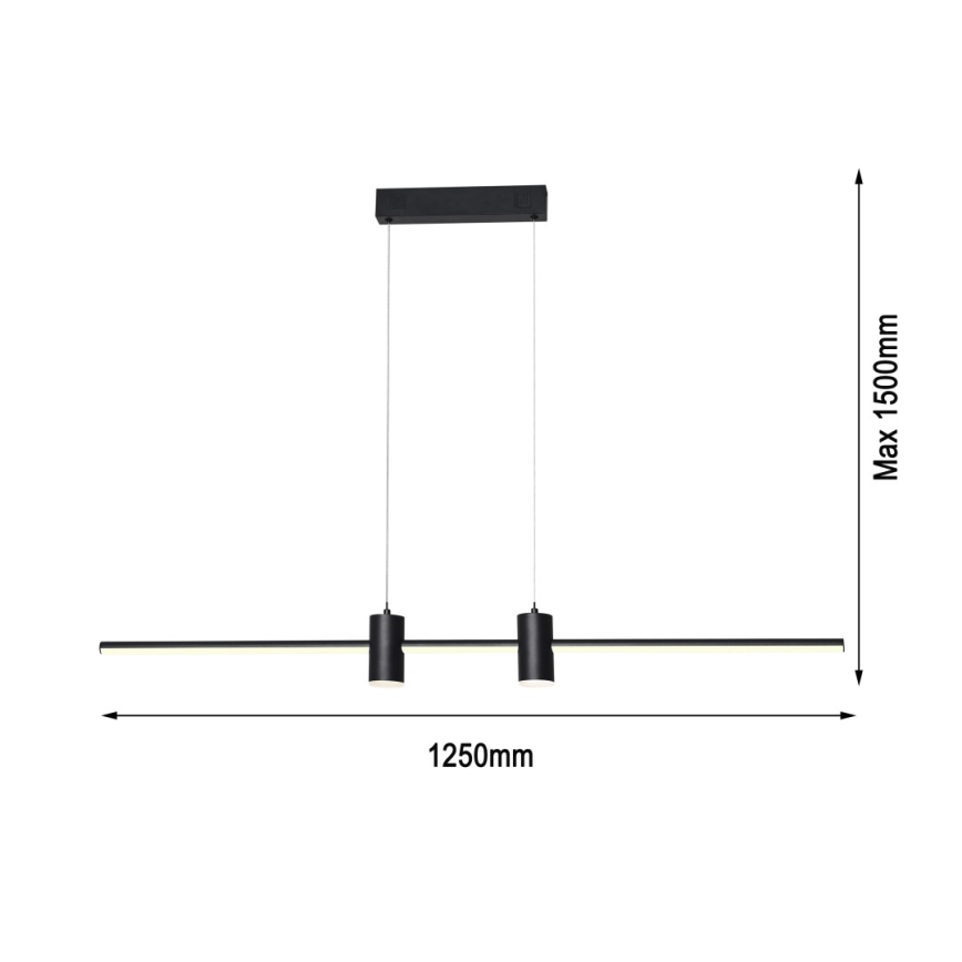 Immax NEO 07230L - LED luster na sajli NEO LITE ESTRELAS, prigušiva, LED/30W/230V 2700-6500K Wi-Fi Tuya + daljinski upravljač