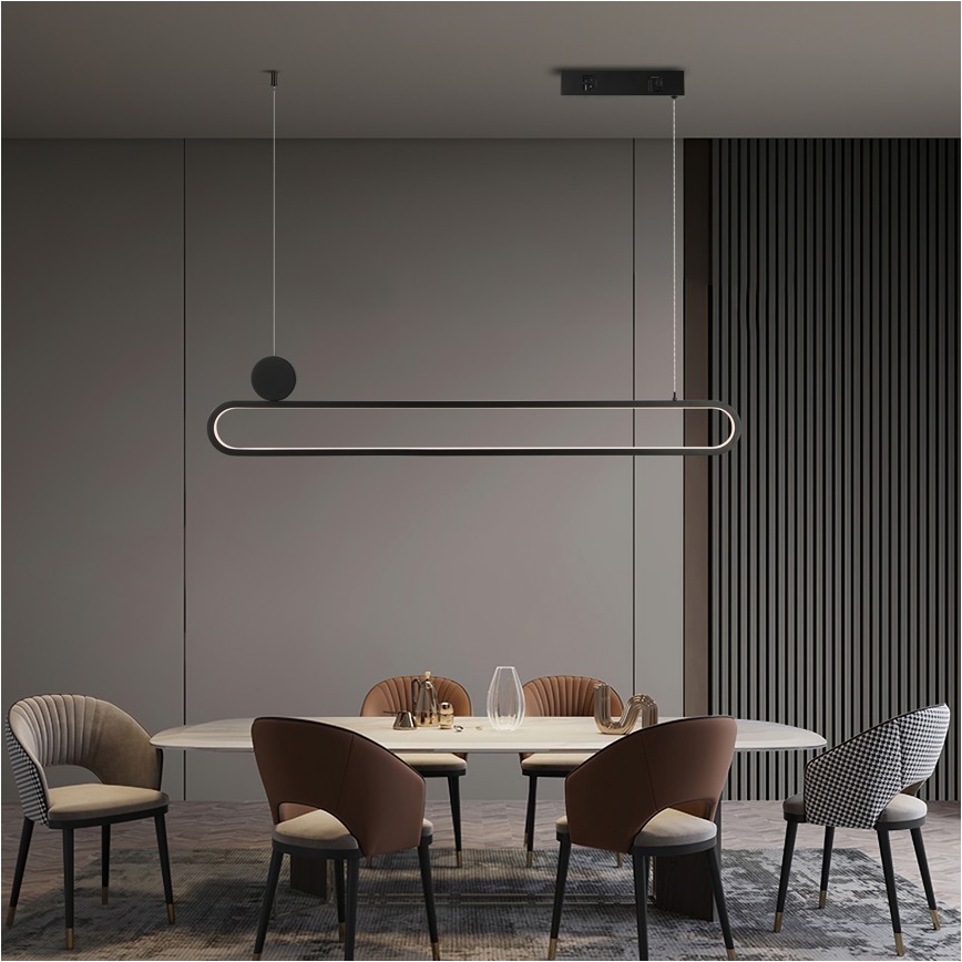 Immax NEO 07231L - LED prigušiva luster na sajli NEO LITE OVALE LED/50W/230V 2700-6500K Wi-Fi Tuya + daljinski upravljač