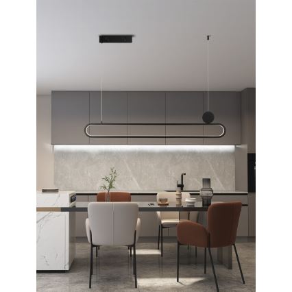 Immax NEO 07231L - LED prigušiva luster na sajli NEO LITE OVALE LED/50W/230V 2700-6500K Wi-Fi Tuya + daljinski upravljač