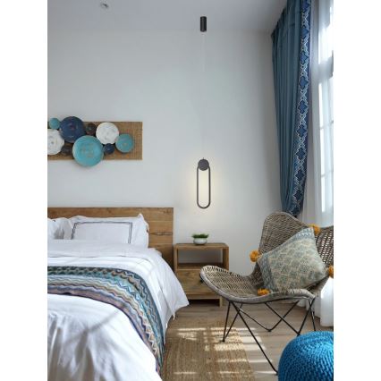 Immax NEO 07232L - LED prigušiva luster na sajli NEO LITE OVALE LED/22W/230V 2700-6500K Wi-Fi Tuya + daljinski upravljač