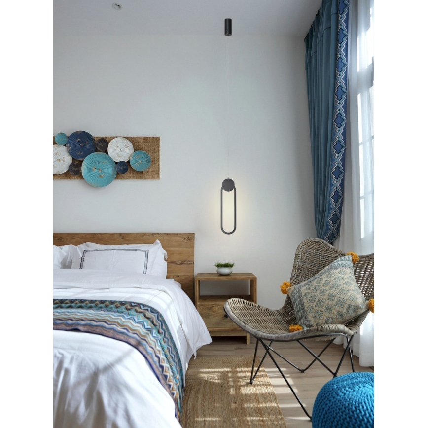 Immax NEO 07232L - LED prigušiva luster na sajli NEO LITE OVALE LED/22W/230V 2700-6500K Wi-Fi Tuya + daljinski upravljač