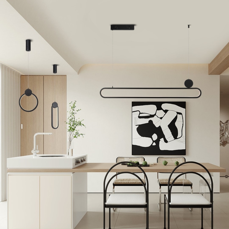 Immax NEO 07232L - LED prigušiva luster na sajli NEO LITE OVALE LED/22W/230V 2700-6500K Wi-Fi Tuya + daljinski upravljač