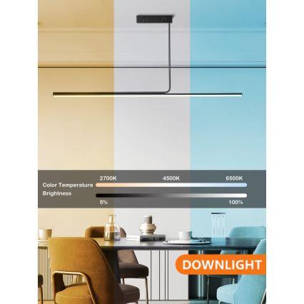 Immax NEO 07235L - LED prigušiva luster na šipci NEO LITE ASTA LED/28W/230V Wi-Fi Tuya 2700-6500K + daljinski upravljač