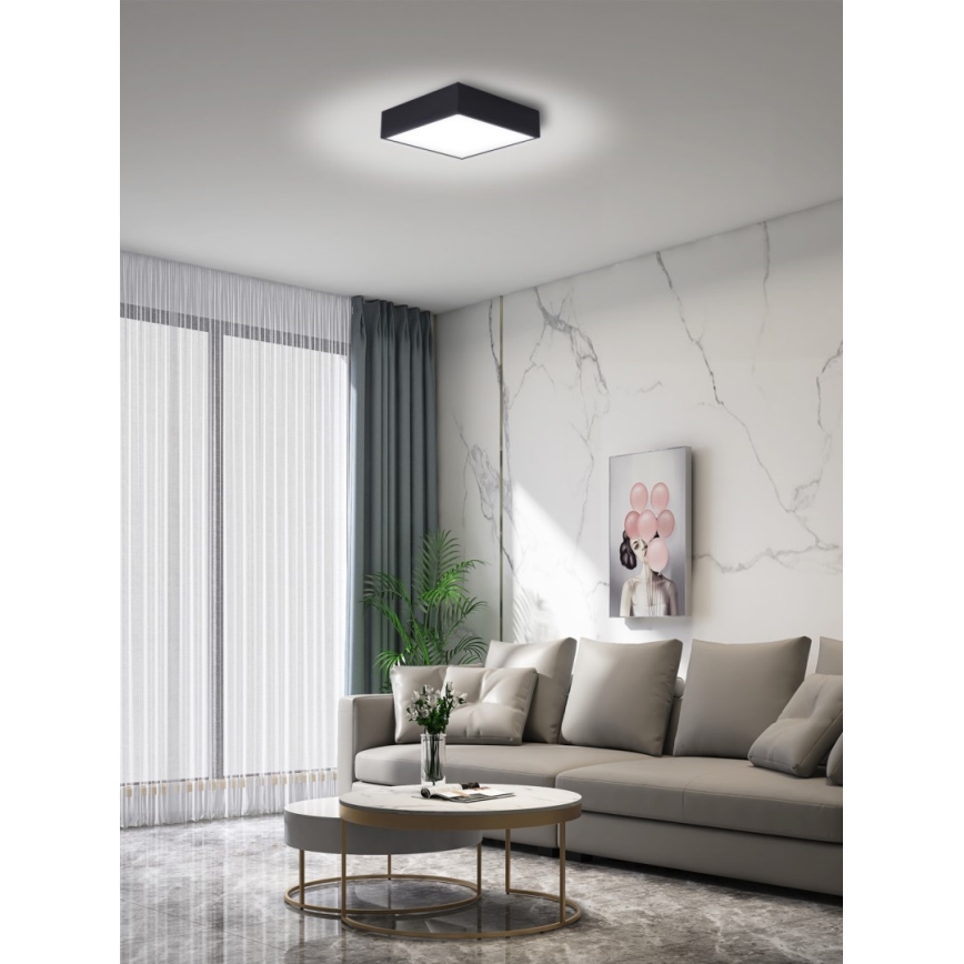 Immax NEO 07237L - LED prigušiva plafonska lampa CANTO LED/22W/230V crna Tuya + daljinski upravljač