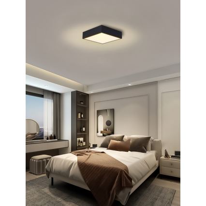 Immax NEO 07237L - LED prigušiva plafonska lampa CANTO LED/22W/230V crna Tuya + daljinski upravljač