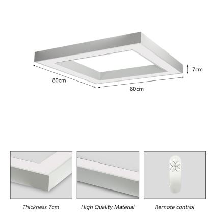 Immax NEO 07240L - LED prigušiva stropna svetiljka CANTO LED/60W/230V 2700-6500K Tuya bela