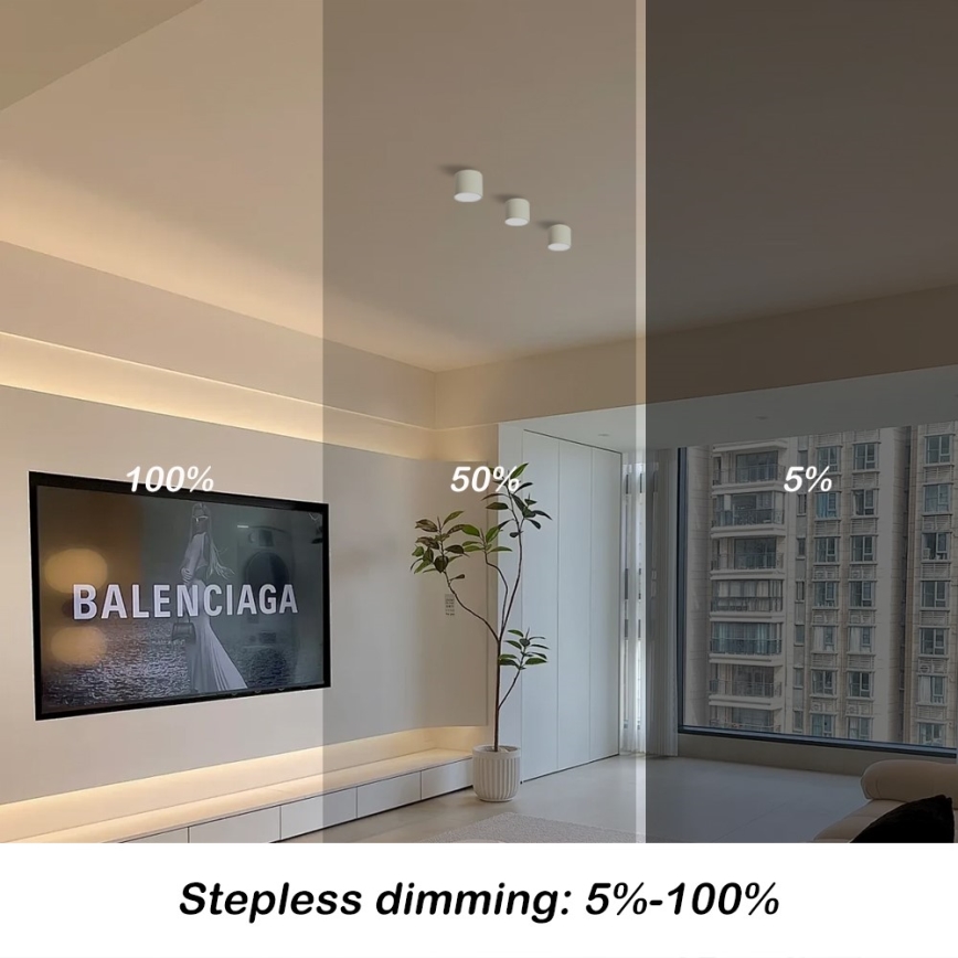Immax NEO 07241L - LED prigušiva stropna svetiljka RONDATE LED/18W/230V 11,5cm Wi-Fi Tuya