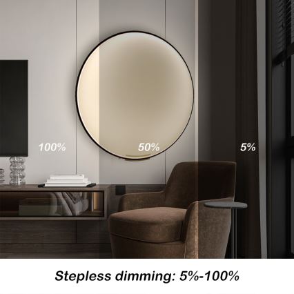 Immax NEO 07245-80 - LED prigušiva zidna svetiljka FINO LED/50W/230V 2700-6500K 80 cm Tuya + daljinski upravljač