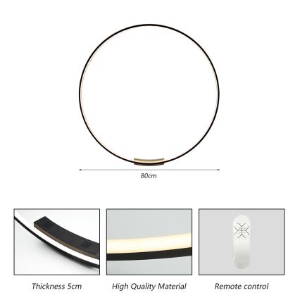 Immax NEO 07245-80 - LED prigušiva zidna svetiljka FINO LED/50W/230V 2700-6500K 80 cm Tuya + daljinski upravljač