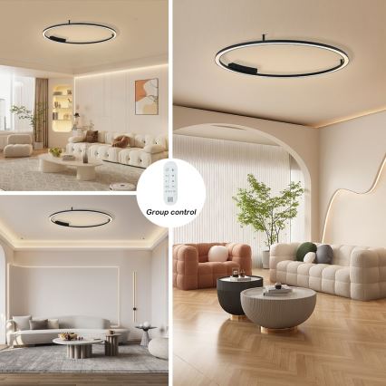 Immax NEO 07246-120 - LED prigušiva plafonska svetiljka FINO LED/72W/230V 120 cm Tuya + daljinski upravljač
