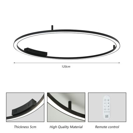 Immax NEO 07246-120 - LED prigušiva plafonska svetiljka FINO LED/72W/230V 120 cm Tuya + daljinski upravljač