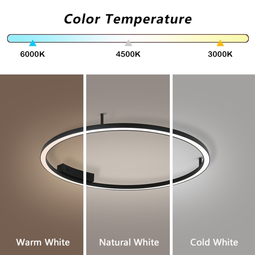 Immax NEO 07246-80 - LED prigušiva plafonska lampa FINO LED/55W/230V 80cm Tuya + daljinski upravljač
