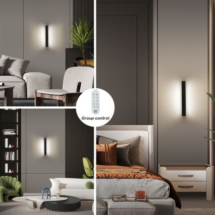 Immax NEO 07247L - LED prigušiva spoljašnje zidno svetlo LINK LED/40W/230V Wi-Fi Tuya IP44 + daljinski upravljač