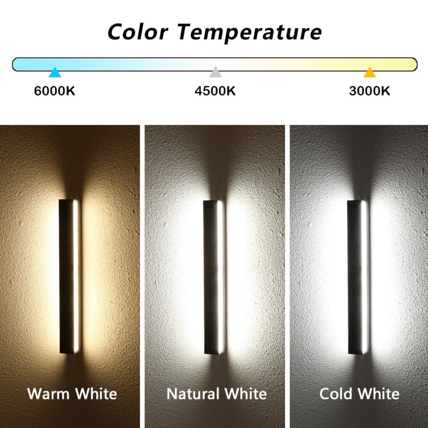 Immax NEO 07247L - LED prigušiva spoljašnje zidno svetlo LINK LED/40W/230V Wi-Fi Tuya IP44 + daljinski upravljač