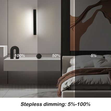 Immax NEO 07247L - LED prigušiva spoljašnje zidno svetlo LINK LED/40W/230V Wi-Fi Tuya IP44 + daljinski upravljač