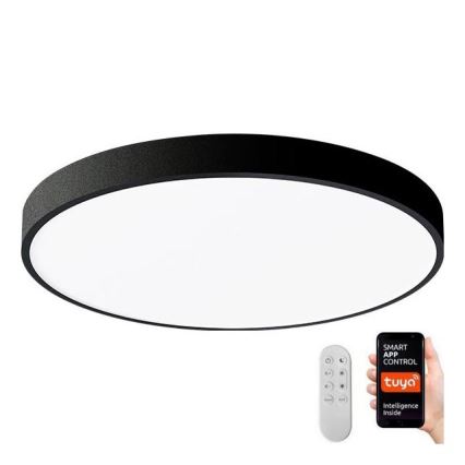 Immax NEO 07248L - LED prigušiva plafonsko svetlo NEO LITE SEMPLICI LED/36W/230V 3000-6000K prečnik 40 cm Wi-Fi Tuya crna + daljinski upravljač