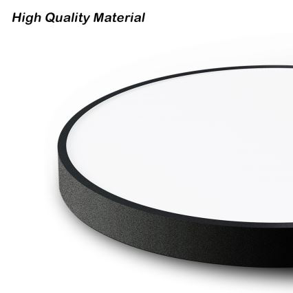 Immax NEO 07248L - LED prigušiva plafonsko svetlo NEO LITE SEMPLICI LED/36W/230V 3000-6000K prečnik 40 cm Wi-Fi Tuya crna + daljinski upravljač