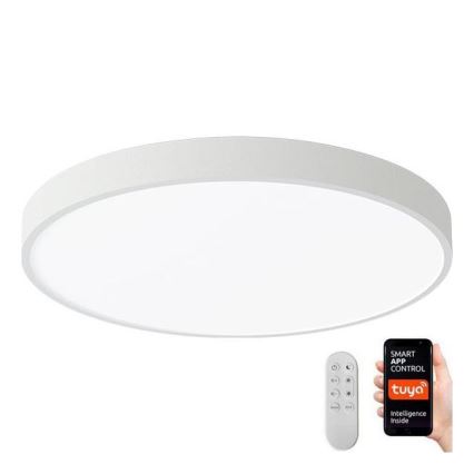 Immax NEO 07251L - LED prigušiva plafonska lampa NEO LITE SEMPLICI LED/36W/230V 3000-6000K prečnik 40 cm Wi-Fi Tuya bela + daljinski upravljač