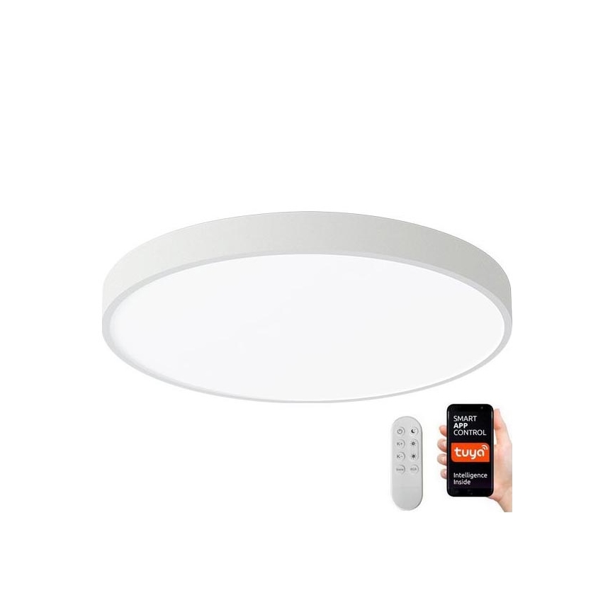 Immax NEO 07251L - LED prigušiva plafonska lampa NEO LITE SEMPLICI LED/36W/230V 3000-6000K prečnik 40 cm Wi-Fi Tuya bela + daljinski upravljač