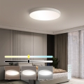 Immax NEO 07252L - LED prigušiva plafonsko svetlo NEO LITE SEMPLICI LED/48W/230V 3000-6000K prečnika 50 cm Wi-Fi Tuya belo + daljinski upravljač