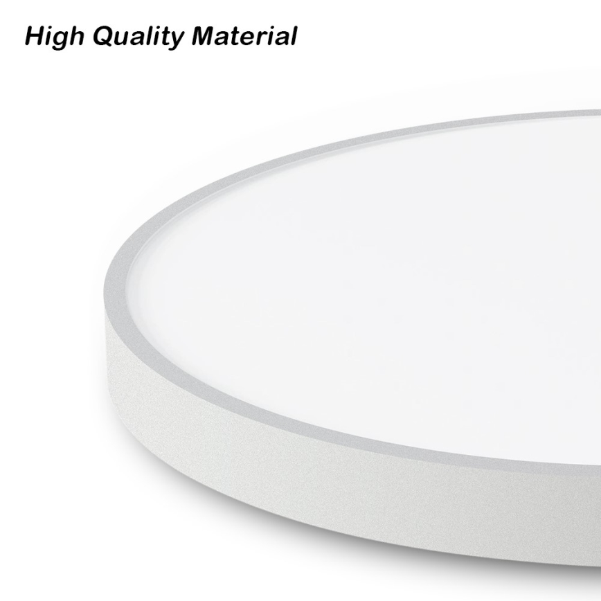 Immax NEO 07252L - LED prigušiva stropno svetlo NEO LITE SEMPLICI LED/48W/230V 3000–6000K prečnika 50 cm Wi-Fi Tuya, bela + daljinski upravljač