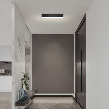 Immax NEO 07254L - LED prigušiva plafonska svetiljka NEO LITE LUNGO LED/20W/230V 3000-6000K Wi-Fi Tuya crna + daljinski upravljač