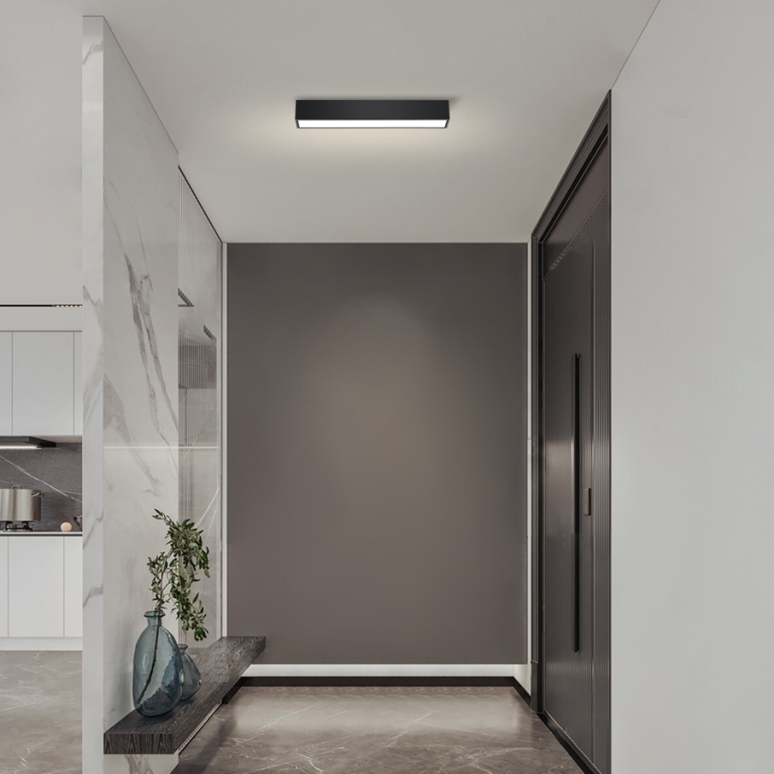 Immax NEO 07254L - LED prigušiva plafonska svetiljka NEO LITE LUNGO LED/20W/230V 3000-6000K Wi-Fi Tuya crna + daljinski upravljač